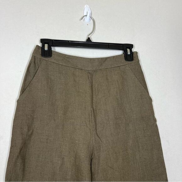 Vetta 100% Linen Wide Leg Pant Size 4 - Picture 4 of 9
